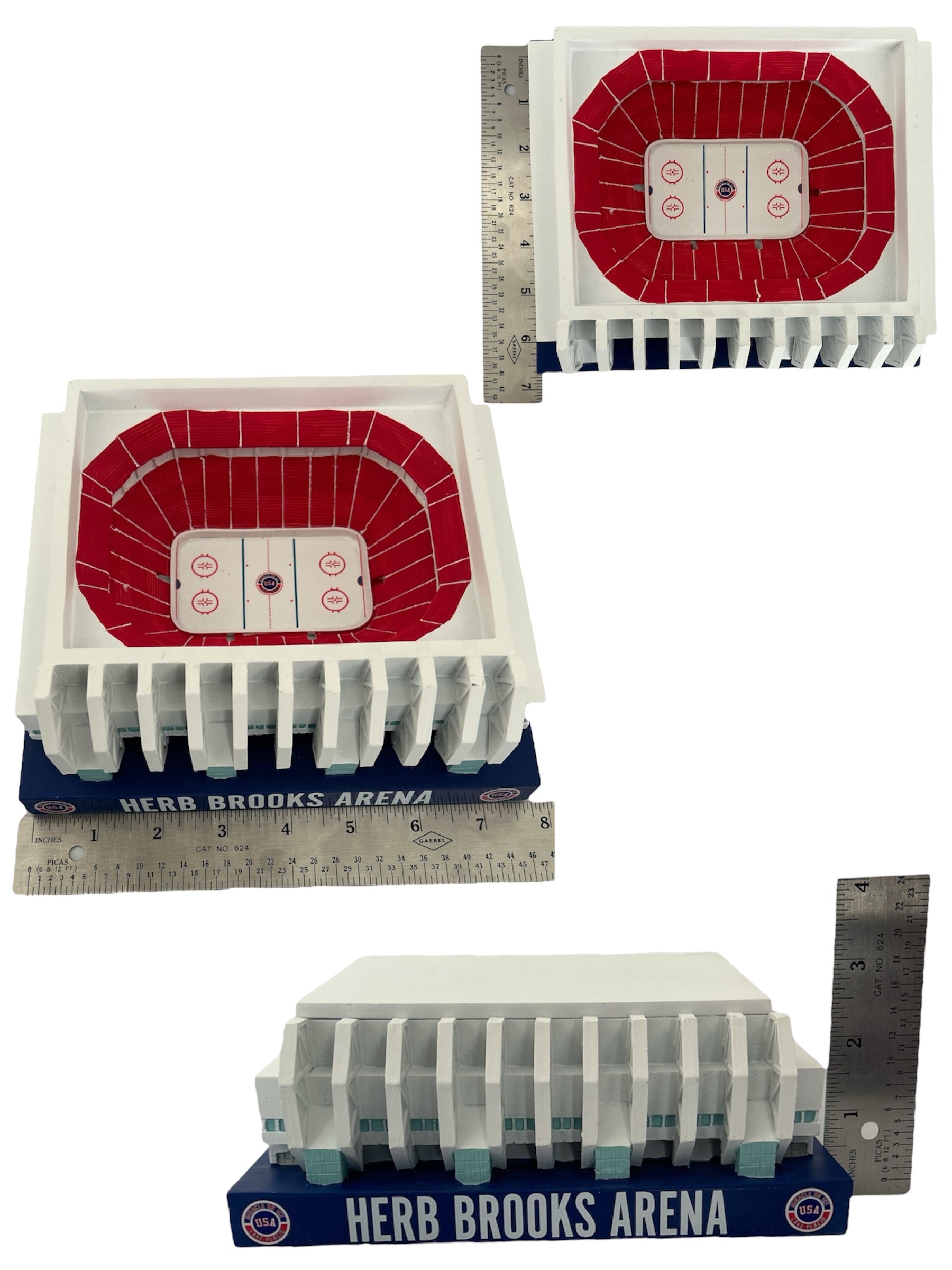 1980 Olympic Herb Brooks Arena Lake Placid Miracle on Ice Ceramic Scale Replica 8"X7"X3"