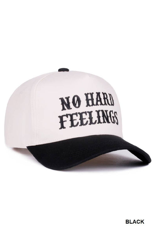 .1014 No Hard Feelings Two Tone Canvas Cotton Cap SI-28788